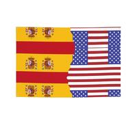 WBQLSL Bannière imprimée drapeau américain de l'Espagne, parfaite pour les anniversaires, les réunions, les remises de diplôme et les célébrations d'anniversaire.