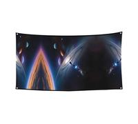 WBQLSL Bannière imprimée d'un univers fascinant pour fête d'anniversaire - Convient pour la décoration murale de vacances