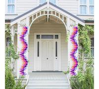 WBQLSL Bannières décoratives imprimées à carreaux adaptées pour un anniversaire, un mariage, un événement, une mise en page de fond