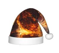 WBQLSL Basketball on Fire and Water Flame Splashing Kids Christmas Hats Christmas parties, Halloween, spectacles scéniques et autres scènes de fête de vacances.