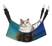 WBQLSL Beach Coconut Sunshine Grande cage à suspendre pour chat, furet, chiot, lapin, petit animal