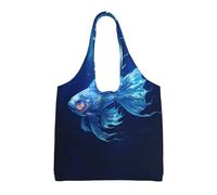 WBQLSL Beau sac à bandoulière en forme de poisson - Pratique à transporter, adapté pour le shopping, le travail et l'étude, noir, taille unique