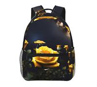 WBQLSL Beau sac à dos de voyage léger rose jaune adapté pour la randonnée, les voyages d'affaires, le camping, le fitness, l'école, l'université et d'autres occasions, avec un design multi-poches.