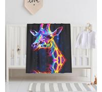 WBQLSL Belle couverture imprimée girafes pour bébé, 76,2 x 101,6 cm, couverture pour nouveau-né