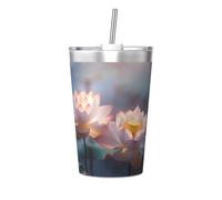 WBQLSL Belle tasse isotherme en paille de lotus, idéale pour une utilisation en salle de sport ou pour transporter en déplacement