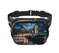 WBQLSL Big Ben Sac banane élégant à motif Angleterre Sac de voyage Sac de sport léger imperméable et résistant à l'usure