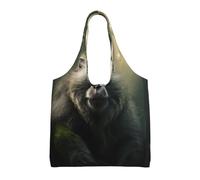 WBQLSL Big Monkey Sac à bandoulière - Pratique à transporter, adapté pour le shopping, le travail et l'étude, noir, taille unique