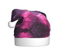 WBQLSL Bonnet de Père Noël avec impression tunnel technologique, chapeau de décoration de scène de fête du Nouvel An, accessoire photo atmosphérique