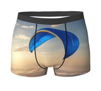 WBQLSL Boxer à motifs de parapente - Confortable pour la maison, les trajets et le sport, noir, XX-Large