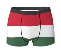 WBQLSL Boxer imprimé drapeau de la Hongrie - Confortable pour un usage quotidien et à la maison, Noir , XL