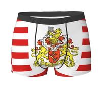 WBQLSL Boxer imprimé drapeau du Sénat de Brême - Confortable pour un usage quotidien et à la maison, Noir , M