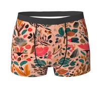 WBQLSL Boxer imprimé petit arbre - Confortable pour un usage quotidien et la maison, Noir , M