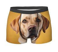 WBQLSL Boxer imprimé portrait de chien labrador - Confortable pour un usage quotidien et à la maison, Noir , XXL