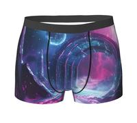 WBQLSL Boxer imprimé spatial de science-fiction - Confortable pour un usage quotidien et à la maison, Noir , XL