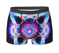 WBQLSL Boxer imprimé spatial en quatre dimensions - Confortable pour un usage quotidien et à la maison, Noir , S