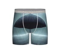 WBQLSL Boxer noir avec imprimé parapluie sous la pluie pour homme - fraîcheur et confort tout au long de la journée, taille longue (S-4XL), gris clair, 3XL