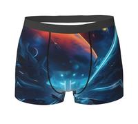 WBQLSL Boxer Science Fiction Future Printing - Confortable pour un usage quotidien et à la maison, Noir , M