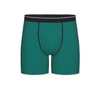 WBQLSL Boxer uni vert foncé pour homme, tissu hautement élastique, respirant, plusieurs tailles (S-2XL), Noir/blanc, L