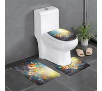 WBQLSL Butterfly Valley Lot de 3 tapis de sol antidérapants pour salle de bain, chambre à coucher, cuisine