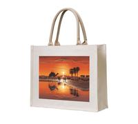 WBQLSL Camels in the evening sun Sac de plage à motifs | Parfait pour la plage, les pique-niques, les voyages et les loisirs au bord de la piscine