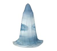 WBQLSL Cape à capuche imprimée taille M pour cosplay, costume essentiel pour les vacances, fête, tailles S/M/L (unisexe)