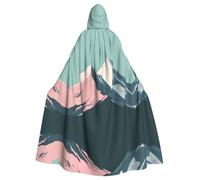 WBQLSL Cape à capuche minimaliste avec imprimé pic - Costume de fête de vacances/carnaval pour adultes et enfants