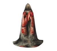 WBQLSL Cape à capuche pour cosplay | Gants de boxe d'amour imprimés Taille S - Accessoire de costume de scène de jeu de rôle