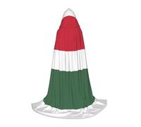 WBQLSL Cape de cosplay à capuche | Drapeau de la Hongrie M Impression - Accessoire de costume de scène de jeu de rôle