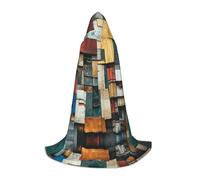 WBQLSL Cape de cosplay à capuche | Impression fragments de mémoire L - Accessoire de costume de scène de jeu de rôle