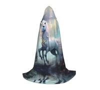 WBQLSL Cape de cosplay à capuche | Licorns on the Run S Print - Accessoire de costume de scène de jeu de rôle