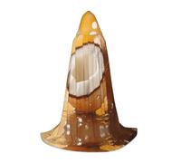 WBQLSL Cape de magicien à motif fruit de noix de coco - Convient pour adultes et adolescents - Cosplay - Gamme complète de tailles S, M, L