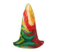 WBQLSL Cape de magicien à motif tempête tropicale S, convient pour adultes et adolescents, cosplay, gamme complète de tailles S, M, L