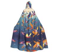 WBQLSL Cape d'Halloween à capuche pour oiseaux migrateurs - Convient pour les fêtes costumées et les fêtes de vacances