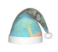 WBQLSL Carte du monde de dessin animé, chapeaux de Noël pour enfants, fêtes de Noël, Halloween, spectacles sur scène et autres scènes de fête de vacances.