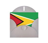 WBQLSL Cartes de vacances grises avec drapeau de la Guyane - Parfaites pour les anniversaires, les mariages et les cartes de Noël