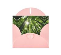 WBQLSL Cartes de vacances roses en bambou - Parfaites pour les anniversaires, les mariages et les cartes de Noël