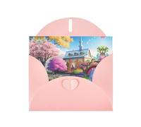 WBQLSL Cartes de vacances roses licorne conte de fées - Parfait pour les anniversaires, les mariages et les cartes de Noël