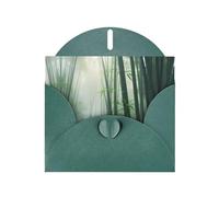 WBQLSL Cartes de vacances vert foncé Bamboo Woodland - Parfaites pour les anniversaires, les mariages et les cartes de Noël