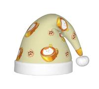 WBQLSL Cartoon Cat Coffee Kids Holiday Christmas Hats Christmas events, Christmas event performance holiday party scene party scene new year party fashion kids hats