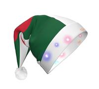 WBQLSL Chapeau de fête avec drapeau de l'Algérie à LED pour adultes et enfants
