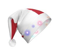 WBQLSL Chapeau de Père Noël à lumière LED avec drapeau de Malte, unisexe pour Noël, Nouvel An, adulte, cadeau de fête de Noël