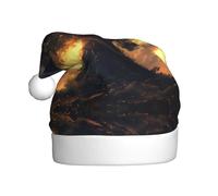 WBQLSL Chapeau de Père Noël géant au crépuscule, décoration de fête de Noël, accessoire interactif pour fête de Nouvel An