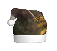 WBQLSL Chapeau de Père Noël imprimé cochon parfumé, chapeau de décoration de scène de fête du Nouvel An, accessoire photo atmosphérique