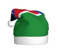 WBQLSL Chapeau de Père Noël imprimé drapeau du Soudan du Sud, décoration de scène de fête du Nouvel An, accessoire photo atmosphérique