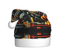 WBQLSL Chapeau de Père Noël imprimé freak, décoration de fête de Noël/Nouvel An, chapeau de performance sur scène