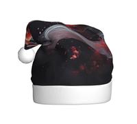 WBQLSL Chapeau de Père Noël imprimé Koi sous-marin, décoration de scène de fête du Nouvel An, accessoire photo atmosphérique