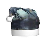 WBQLSL Chapeau de Père Noël imprimé Licorns on the Run, décoration de fête de Noël/Nouvel An, chapeau de performance sur scène