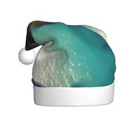 WBQLSL Chapeau de Père Noël unisexe en peluche de 40 cm de haut, chapeau de Père Noël, Nouvel An, plage, noix de coco, soleil pour adulte