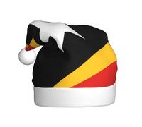WBQLSL Chapeau de Père Noël unisexe en peluche de 40 cm de haut, chapeau de Père Noël, Nouvel An, République démocratique du Timor-Leste pour adulte