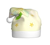 WBQLSL Chapeau de Père Noël unisexe en peluche motif jonquilles en fleurs, 40 cm de haut, pour Noël, Nouvel An